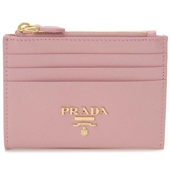 Prada Handbags - Prada SAFFIANO Card Wallet Coin Pink